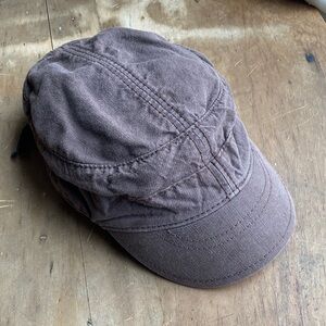 Banana Republic Linen and Cotton Blend Brown Newsboy Hat